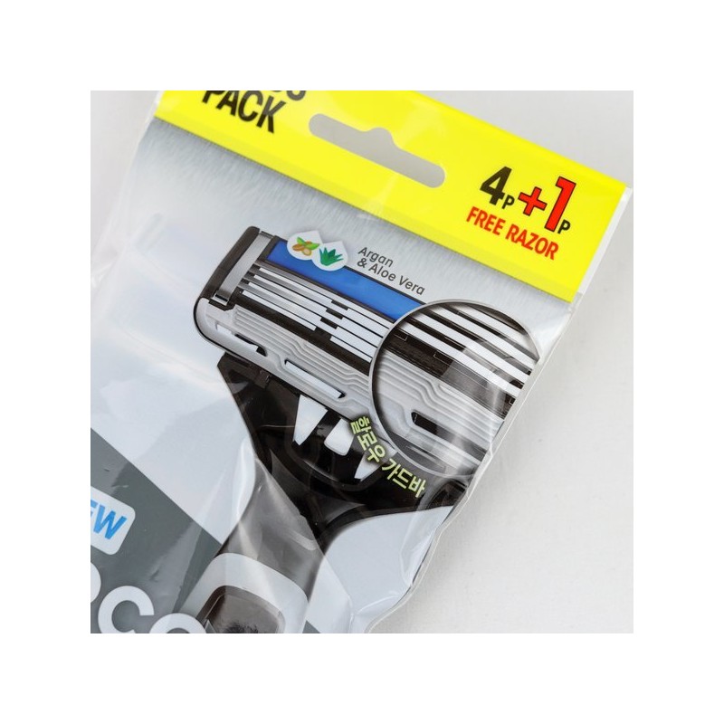Dorco FRC100 All New Face 4 Disposable 4-Blade Razor 5pcs