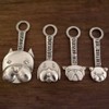 Good Dog American Handmade 5-Piece Pewter Measuring Spoon Set with