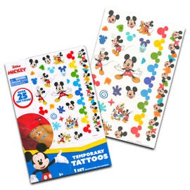 Mickey Mouse Toy Drum Set for Kids - Bundle With Music Set, Tattoos | Musical Toys for Toddlers, Boys, Girls