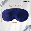 Premium Mulberry Silk Eye Mask – Eye of Horus Design,