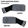 LeFeng 10 Pieces 4-9/A/P/S/X Knitted Golf Iron Head Covers Set