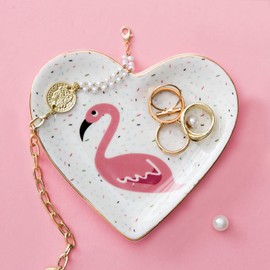 Kimdio Ring Dish Jewelry Holder Trinket Tray Ceramic Plate Jewelry Organizer Home Decor Dish for Birthday Wedding Mother's Day Christmas etc.