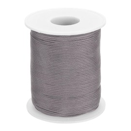 sourcing map Braided Lift Shade Cord, 1mm 109 Yards Roman Shades Cord Braided Nylon Cord String Necklace Bracelet String Cord for Roman Blind Shade Rollers DIY Craft, Gray