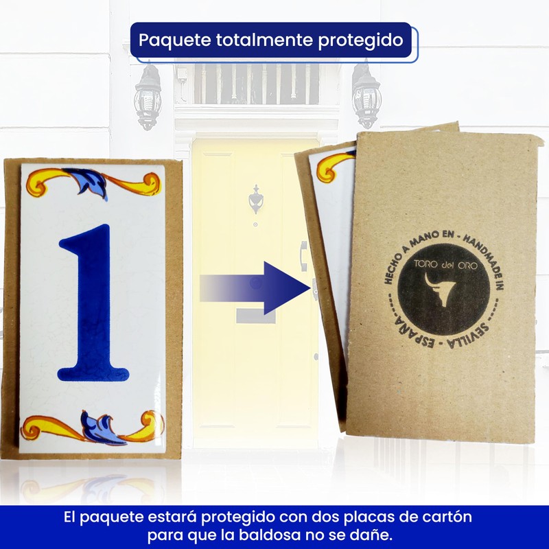 TORO DEL Oro House Numbers and Letters Tile Ceramic Calca