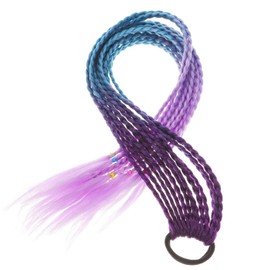 Outanaya Braided Ponytail Extensions with Hair Rope Long Synthetic Hairpieces for Boys Lightweight for Daily Wear Cosplay