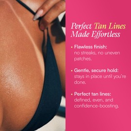 Seskytan Adhesive Bikini for Spray Tan Solution– 3-Pack Brazilian Self Tanning Bikini Tape for Flawless, Streak-Free Tan Lines – Gentle, No-Slip Fit for Sun, Spray & Bed Tanning – For All Skin Types