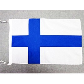 AZ FLAG Finland Flag 18'' x 12'' Cords - Finnish Small Flags 30 x 45cm - Banner 18x12 in