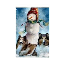 CafePress Rough Collie Christmas Gifts Rectangle Magnet (10 Rectangle Magnet, 2"x3" Refrigerator Magnet (10 pack)