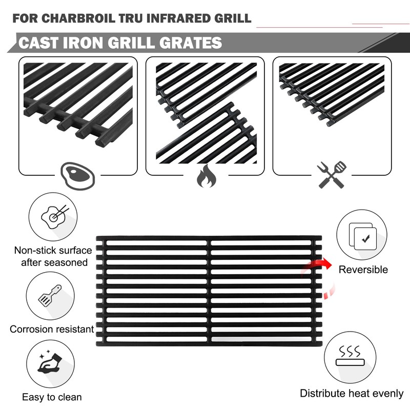 463215515 Grill Grates Replacement for Charbroil Tru Infrared Grill Replacement