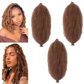 Traziewell Curly Braiding Hair Extensions Twist Hair Pre Separated Springy Afro Twist Hair Extension Afro Kinky Hair for Braiding Hair Kinky Braiding Hair for Black Women 3517