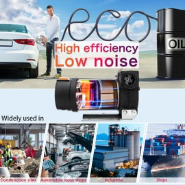 Diesel Transfer Pump Kit, 12V Fuel Transfer Pump with Hose Nozzle for Kerosene, Transformer Oil, Diesel Fuel Pump 12V DC 10GPM Electric Self-Priming Pump