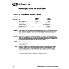 Smilyeez Listing for BG Throttle Body & Intake Cleaner Spray Can PN 406 With Pocket Screwdriver (1 can)