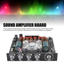 Bluetooth Amplifier Board, 2.1 Channel Bluetooth Audio Power Amplifier Module with 220Wx2 350W Treble and Bass TPA3255 Chip, Amp Board Audio Receiver with APP Control for Home
