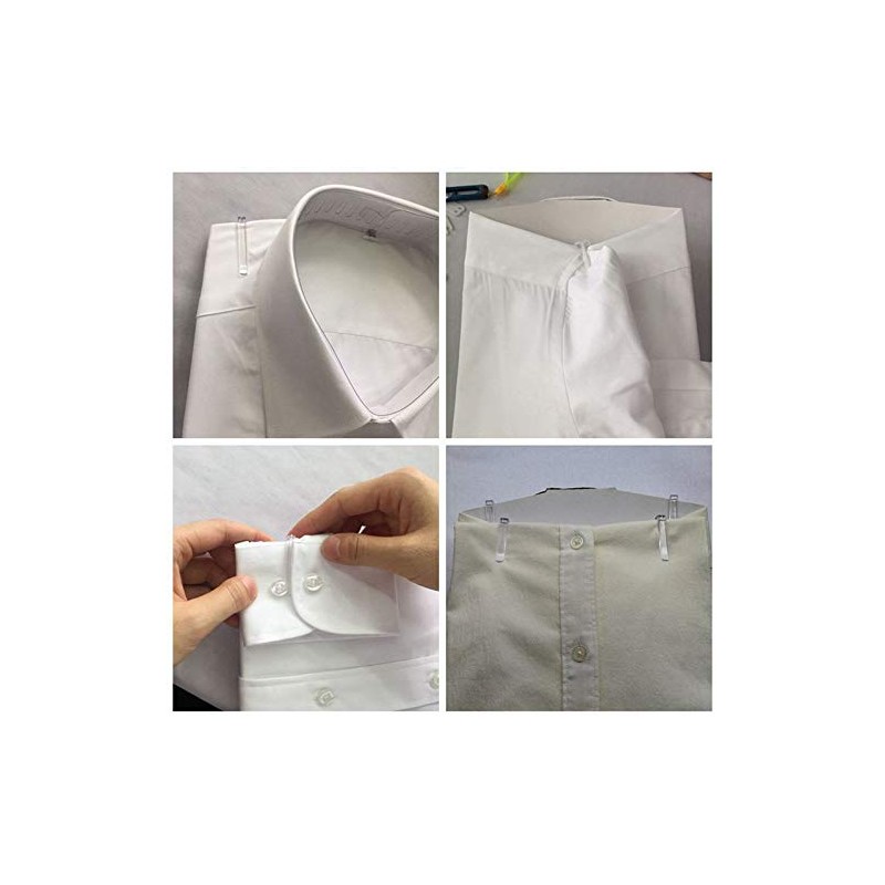 Apuxon U Shape Clear Durable Plastic Alligator Clips 100pcs Shirts
