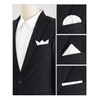 Allegra K Men's Pocket Square Solid Color Pocket Square Handkerchief