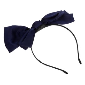 Healeved Elegant Vintage Satin Bowknot Headband for Women Retro Ribbon Hair Hoop Simple Classic Design with Feminine Boho Style for Daily Wear and Dress Up