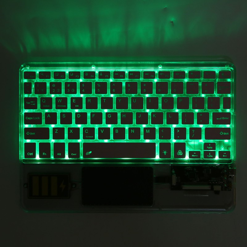 Wireless Bluetooth Keyboard Multifunctional Acrylic Keyboard for Windows for Android