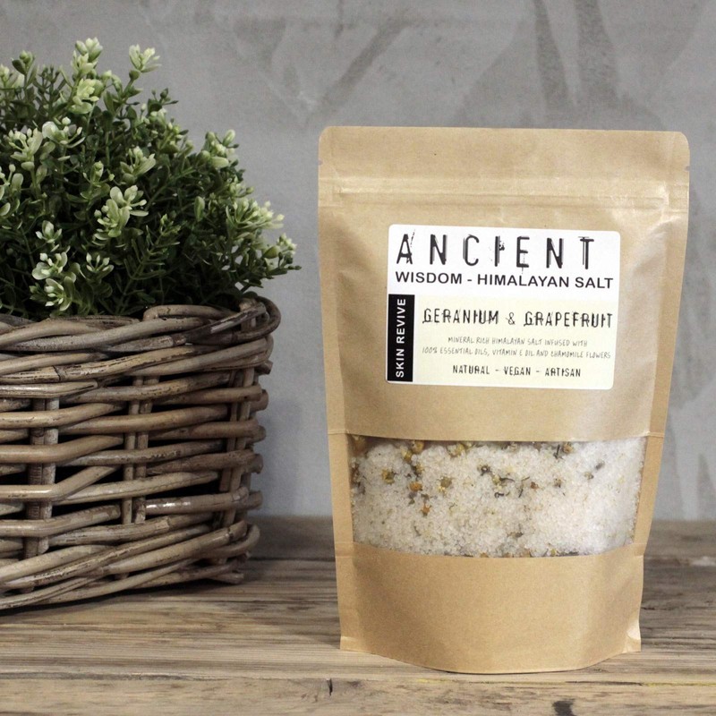 Himalayan Bath Salt Blends - 500g (Skin Revive: Geranium &
