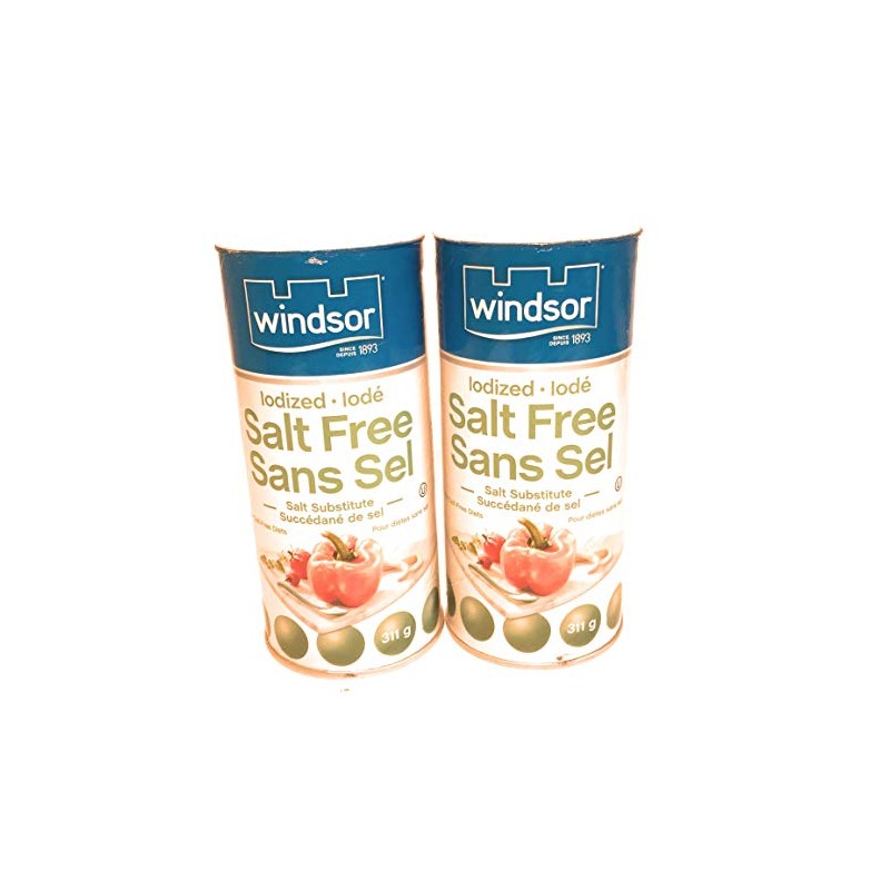 WINDSOR NOSALT Salt Free IODIZED Salt Substitute - 2 X