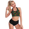 Cute Dinosa Sports Bras for Women Longline Padded Workout Tank
