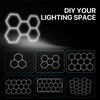HYPERLITE Hexagon Garage LED Light, Upgraded 3 Level Dimmable 96W
