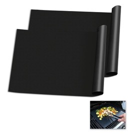 2 Pack Oven Liners, 40x50cm Oven Sheets Protector, Assisted Ovens Non Stick Reusable Oven Mats for Gas Electric and Fan-Assisted Ovens, BPA Free and PFOA Free, Ideal for Baking Roasting and BBQ Grill