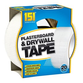151 Diy Plasterboard White Strong Mesh Tape, 20 Metre Roll