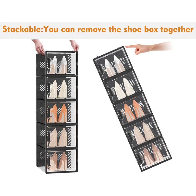 SIMPDIY Shoe Storage, 12 Pack X-Large Shoe Organizer for Closet,