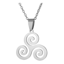 TENDER LIHOME Collar Dije Trisquel Celta Vikingo Triskele Triple Espiral