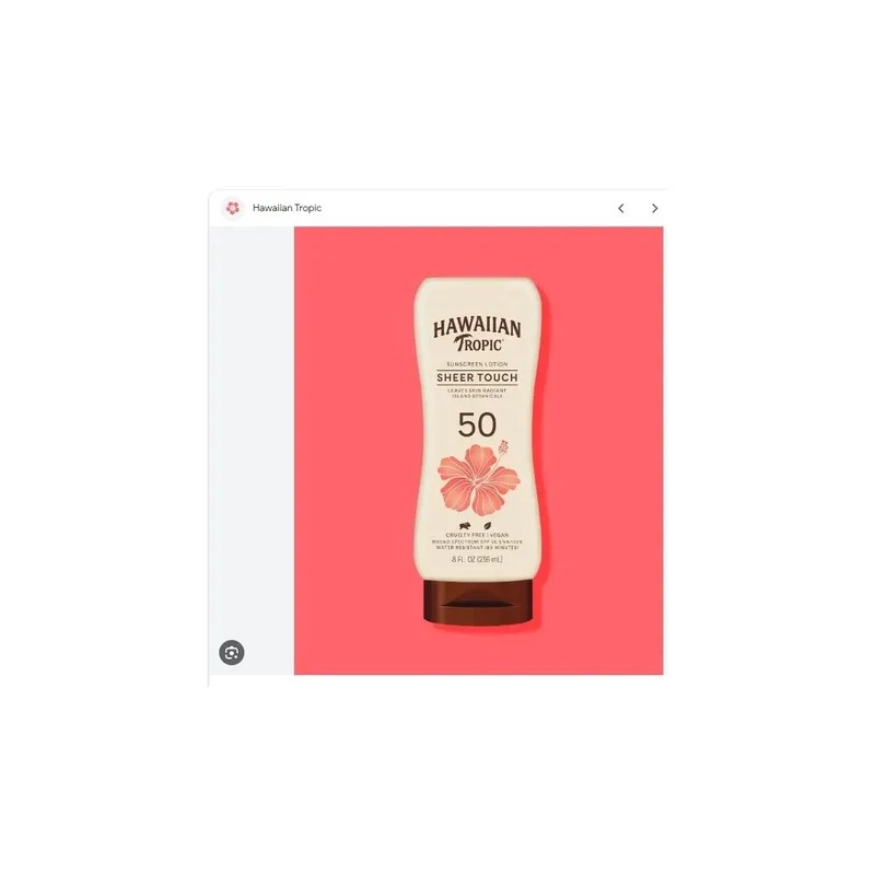 Protector Solar Hawaiian Tropic Sheer Touch Fps 50+ Ultra Ra