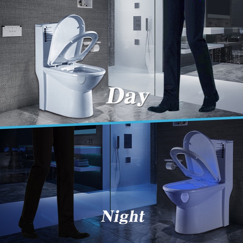 16 Color Bathroom Toilet Night Light UV Light USB Charging