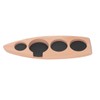 Coffee Tamper Holder Boat Shape 4 Slots Anti Slip Stable