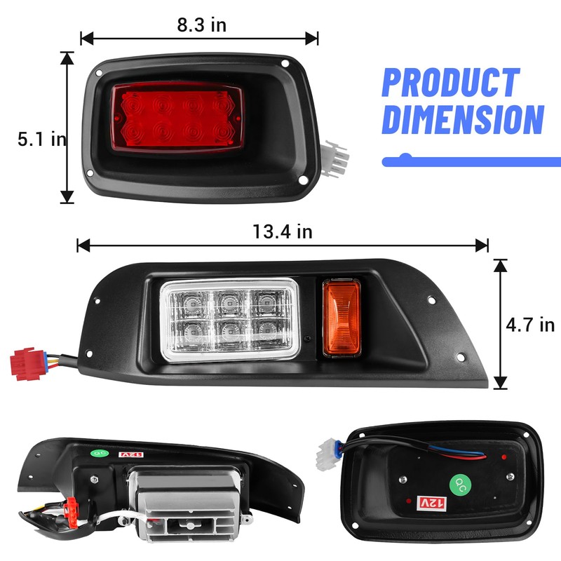 Drive-up Golf Cart LED Light Kit for EZGO TXT 1996-2013