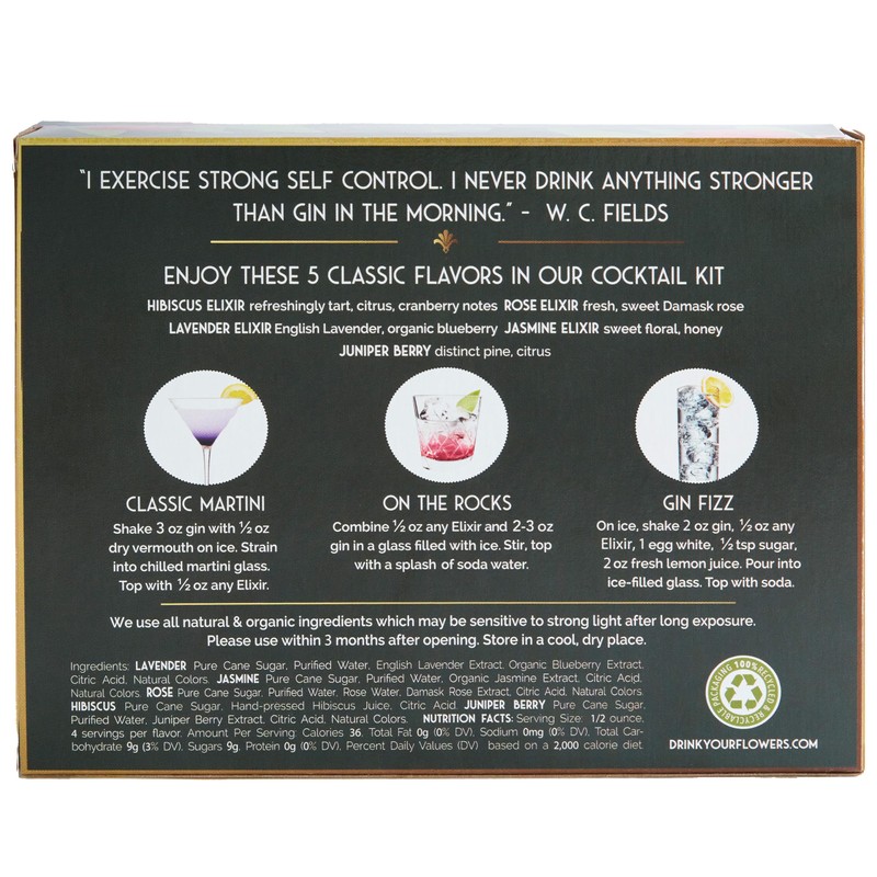 Floral Elixir Co. - All Natural Flower Syrup Cocktail Kit
