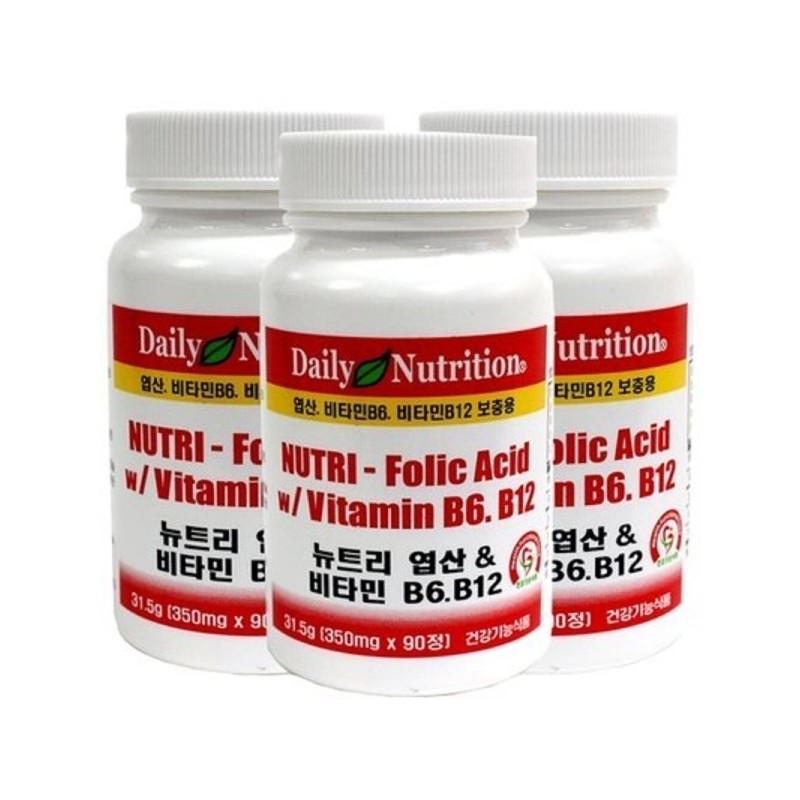 Daily Nutrition (90 tablets x 3 bottles) USA Nutri Folate