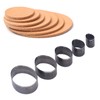 5PCS Leather Die Cutter Egg Shape Oval 20‑60mm Punching Die