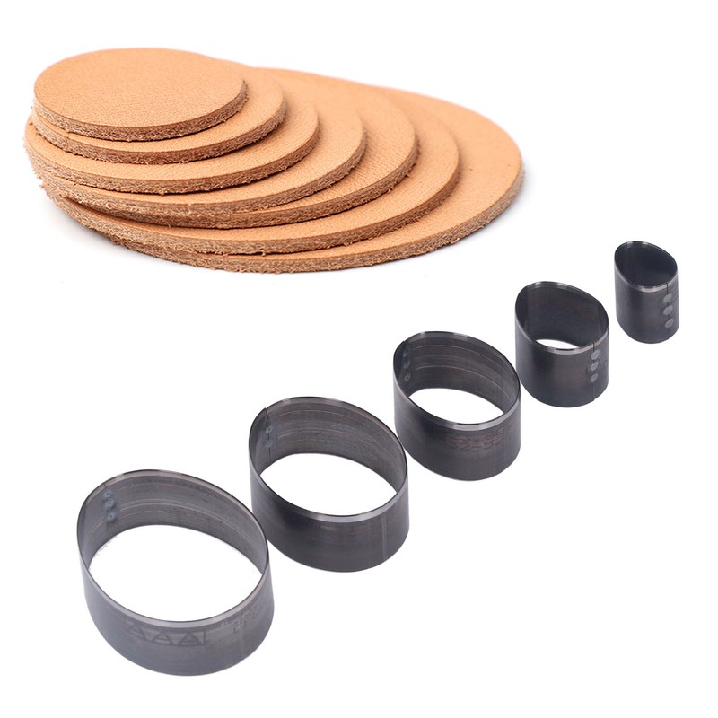5PCS Leather Die Cutter Egg Shape Oval 20‑60mm Punching Die