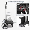 Backpack Trolley, Wheeled Cart with Noiseless Large Wheels Aluminium Alloy