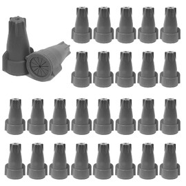 50 Pack 6-22 AWG Premium Waterproof Wire Connectors Grey Landscape Wire Connector Electrical Caps for Led Landscape Light Irrigation Valves Outdoor Speakers (50 Pack 6-22 AWG Large)