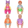 K.T. Fancy 4 Sets Baby Doll Clothes and Accessories for