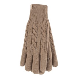 HEAT HOLDERS - Women's Thermal Winter Gloves in 7 Colours, beige