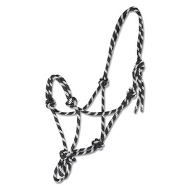 WALDHAUSEN Knotenhalfter, schwarz/weiß, Pony, schwarz/weiß, PON