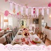 Yuubin - Guirnalda de lazo rosa, decoración de habitación de