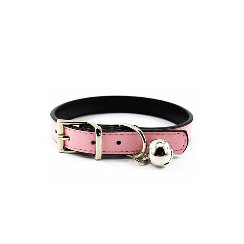 JIngwy Metal Buckle Pet Collar with Bell Suit for Cats