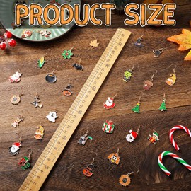 Nosiny 36 Pairs Holiday Earrings Variety Pack Summer Fall Thanksgiving Gifts for Women Teacher Holiday Party Favors(Novel Hook Earrings)