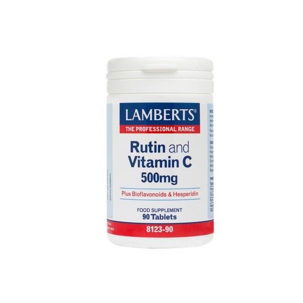 Lamberts Rutin and Vitamin C 500mg 90 Tabs with Bioflavonoids
