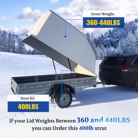 ARANA SF280M400 28 inch 400Lb Gas Struts Spring Shocks 28 inch 1335N Lift Support for Super Heavy-Duty Sled Trailer Snowmobile Trailer Trailer Cap with 13mm Ball Sockets, Set of 2（Super Strong!