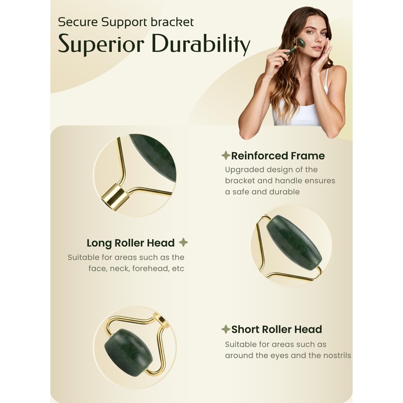 Face Roller & Gua Sha Facial Tools, Face Massager for