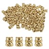 QUARKZMAN Pack of 100 M4 Threaded Inserts Brass Heat Set