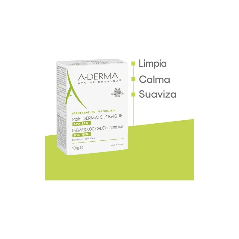 Barra Dermatológica Dermopan A-Derma 100 g Sin Jabón
